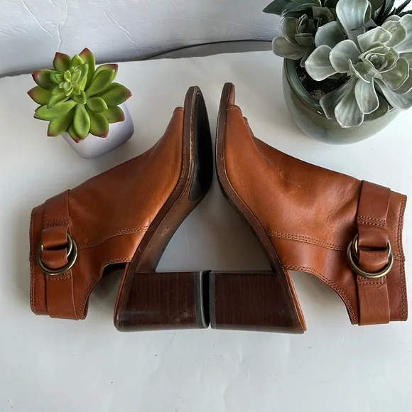 Frye Danica Harness Boot, Brown Smooth Vintage Leather, Sz 10 M - Picture 11 of 16